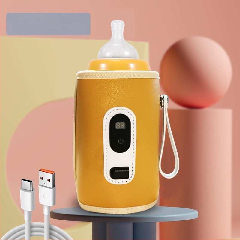 Bērnu pudeles termosa komplekts bērniem Universāls āra pārnēsājams termostatisks piena sildītājs USB bērnu mājas apkures komplekts pārrobežu