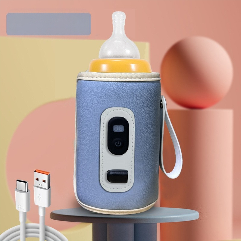 Bērnu pudeles termosa komplekts bērniem Universāls āra pārnēsājams termostatisks piena sildītājs USB bērnu mājas apkures komplekts pārrobežu