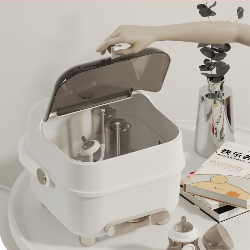 2025. aasta uue toote kodumajapidamises kasutatav beebitarvete hoiupudelite korraldaja lemmikloomade materjalist tolmukindel ja vett tühjendav pudelite hoiukarp