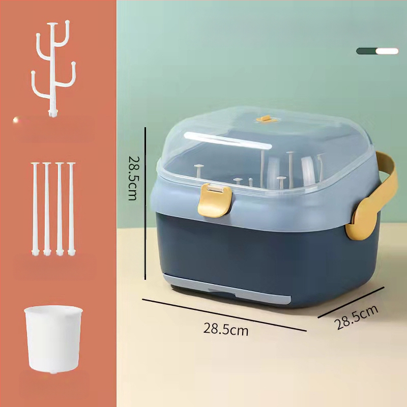 2025. aasta uue toote kodumajapidamises kasutatav beebitarvete hoiupudelite korraldaja lemmikloomade materjalist tolmukindel ja vett tühjendav pudelite hoiukarp