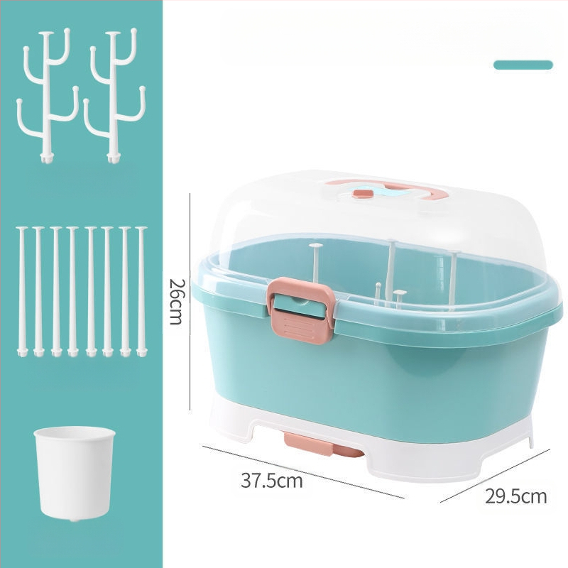2025. aasta uue toote kodumajapidamises kasutatav beebitarvete hoiupudelite korraldaja lemmikloomade materjalist tolmukindel ja vett tühjendav pudelite hoiukarp