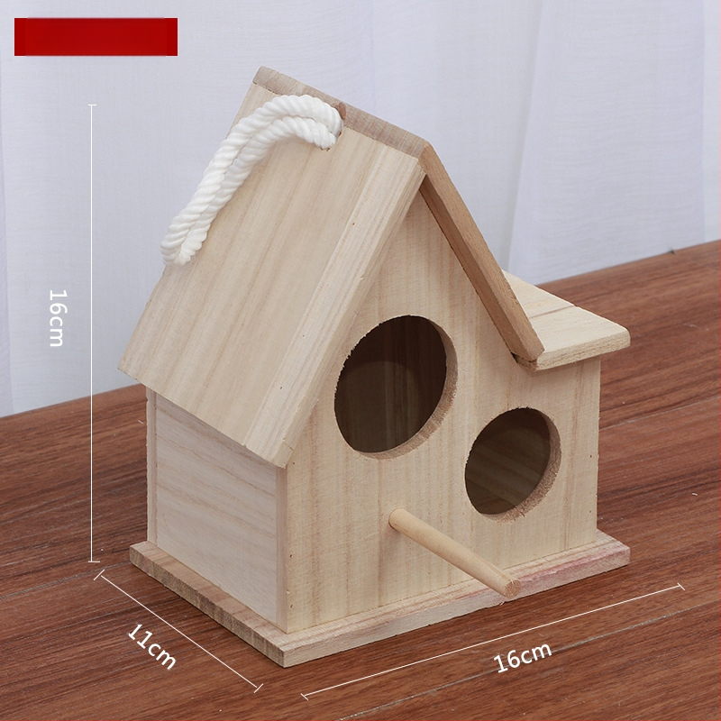 Linnupesa, papagoipesa, soe sigimiskast, õues kasutatav täispuidust rippuv pesa, linnumaja, tiigri nahast pojengist linnupesa, kooruv väike linnupesa