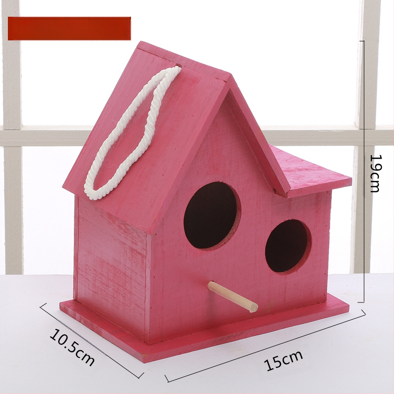 Linnupesa, papagoipesa, soe sigimiskast, õues kasutatav täispuidust rippuv pesa, linnumaja, tiigri nahast pojengist linnupesa, kooruv väike linnupesa