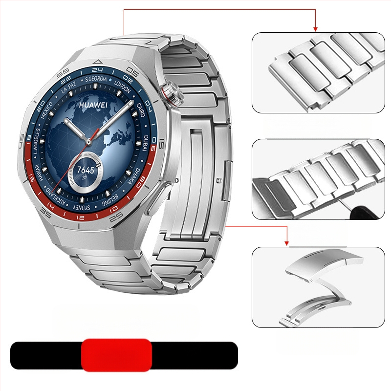 Tinka „Huawei Gt5/Pro Watch“ titano lydinio gryno titano dirželiui „GT4/Watch5/4/6“ verslo stiliaus laikrodžio dirželiui