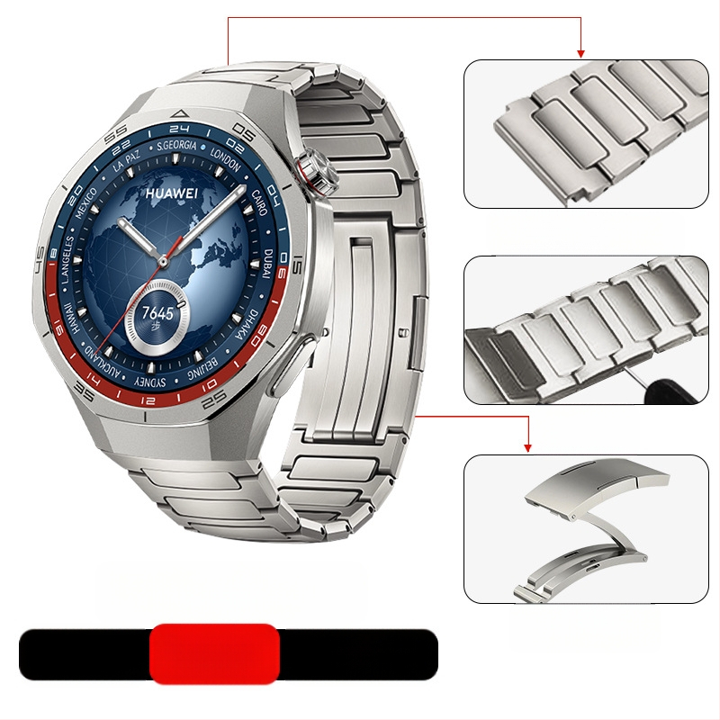 Tinka „Huawei Gt5/Pro Watch“ titano lydinio gryno titano dirželiui „GT4/Watch5/4/6“ verslo stiliaus laikrodžio dirželiui