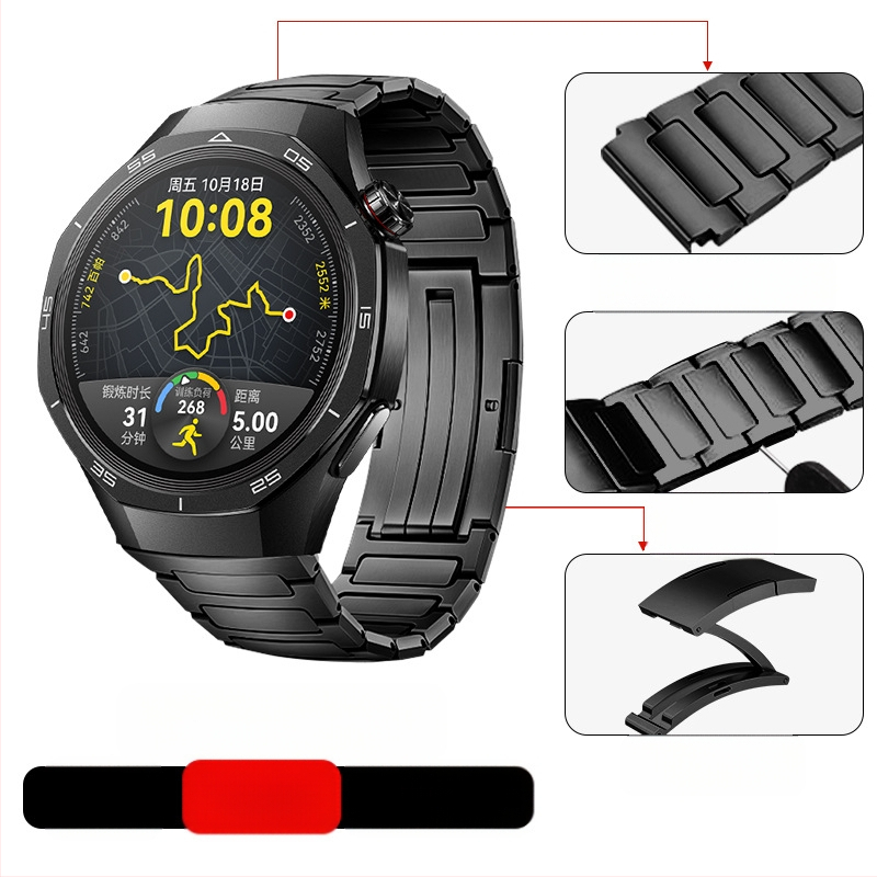 Tinka „Huawei Gt5/Pro Watch“ titano lydinio gryno titano dirželiui „GT4/Watch5/4/6“ verslo stiliaus laikrodžio dirželiui