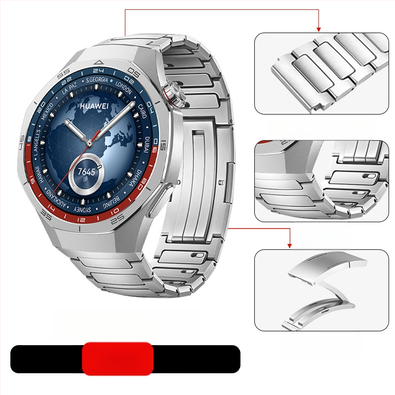 Tinka „Huawei Gt5/Pro Watch“ titano lydinio gryno titano dirželiui „GT4/Watch5/4/6“ verslo stiliaus laikrodžio dirželiui