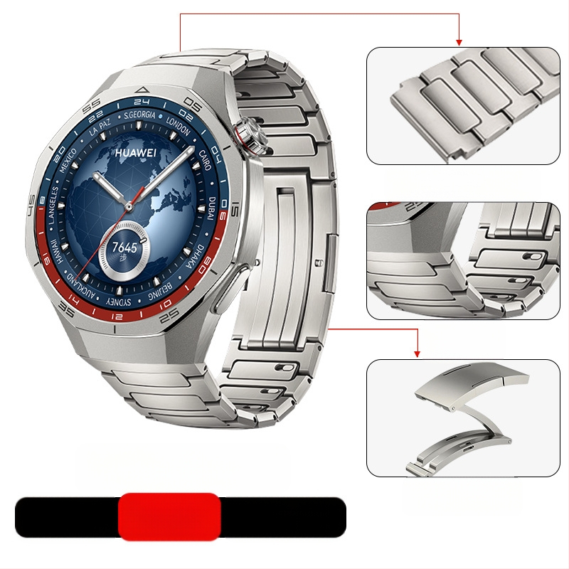Tinka „Huawei Gt5/Pro Watch“ titano lydinio gryno titano dirželiui „GT4/Watch5/4/6“ verslo stiliaus laikrodžio dirželiui