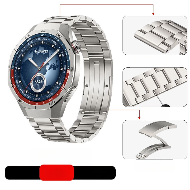 Tinka „Huawei Gt5/Pro Watch“ titano lydinio gryno titano dirželiui „GT4/Watch5/4/6“ verslo stiliaus laikrodžio dirželiui