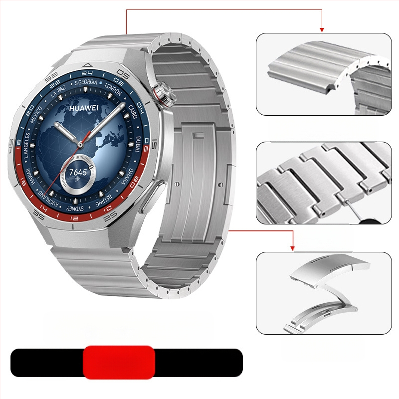 Tinka „Huawei Gt5/Pro Watch“ titano lydinio gryno titano dirželiui „GT4/Watch5/4/6“ verslo stiliaus laikrodžio dirželiui