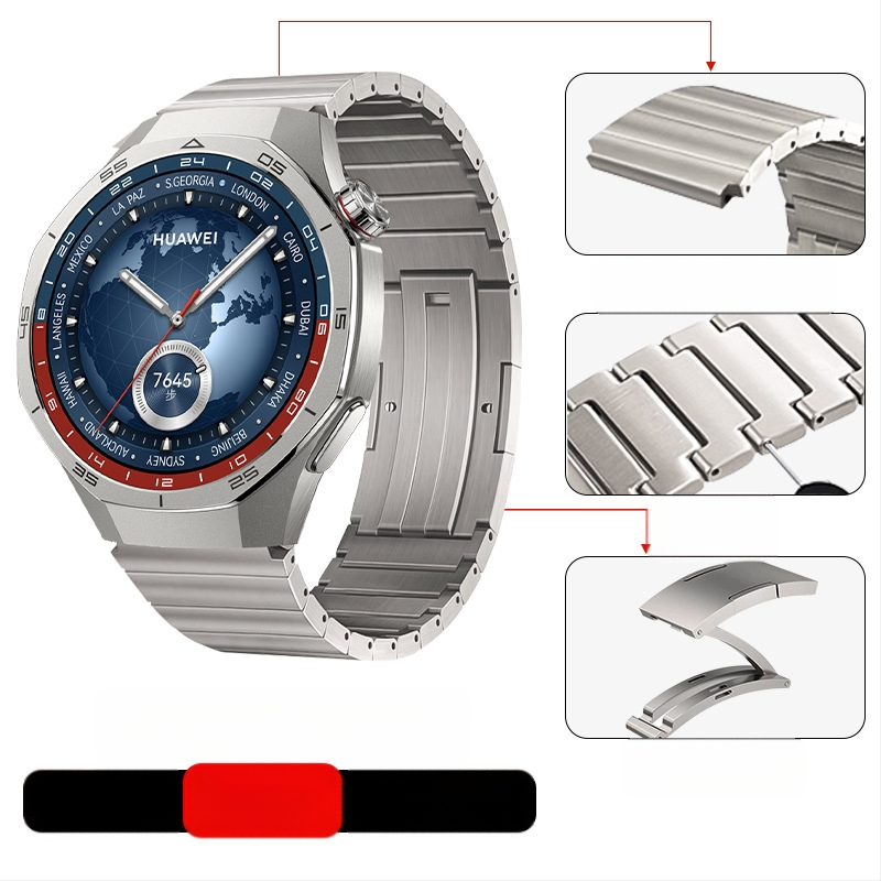 Tinka „Huawei Gt5/Pro Watch“ titano lydinio gryno titano dirželiui „GT4/Watch5/4/6“ verslo stiliaus laikrodžio dirželiui