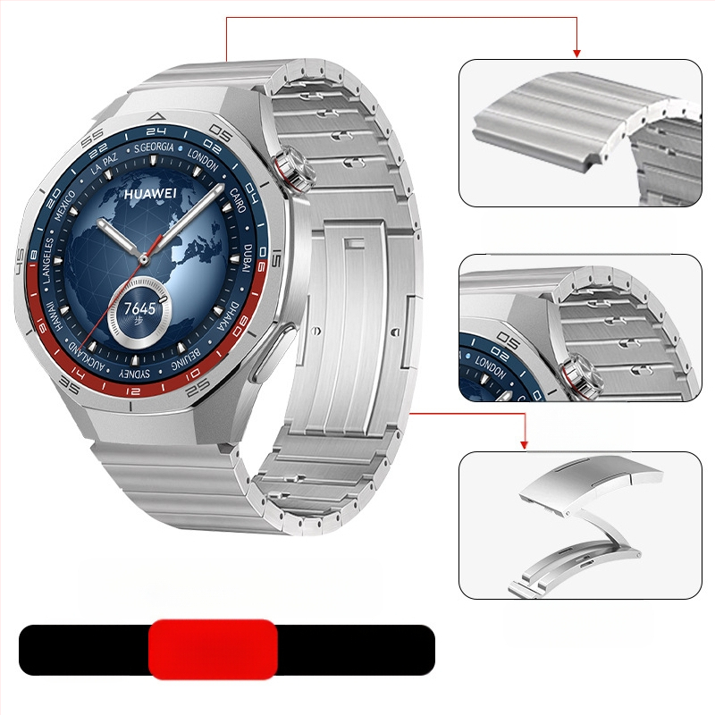 Tinka „Huawei Gt5/Pro Watch“ titano lydinio gryno titano dirželiui „GT4/Watch5/4/6“ verslo stiliaus laikrodžio dirželiui