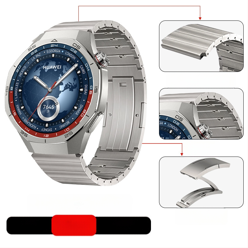 Tinka „Huawei Gt5/Pro Watch“ titano lydinio gryno titano dirželiui „GT4/Watch5/4/6“ verslo stiliaus laikrodžio dirželiui