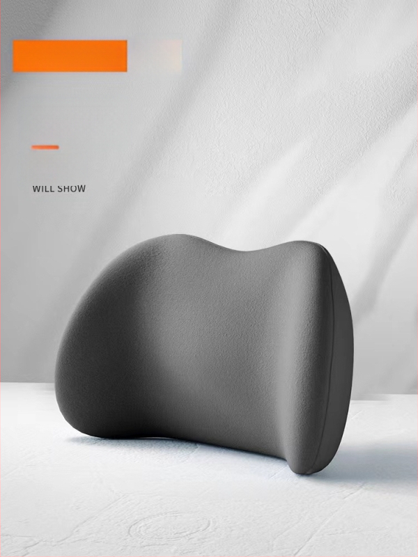 Vasarinė kvėpuojanti zomšos automobilio galvos atrama iš atminties putų kaklo pagalvė juosmens atlošo keturių metų laikų juosmens pagalvė sėdynės pagalvėlė atspausdintas logotipas