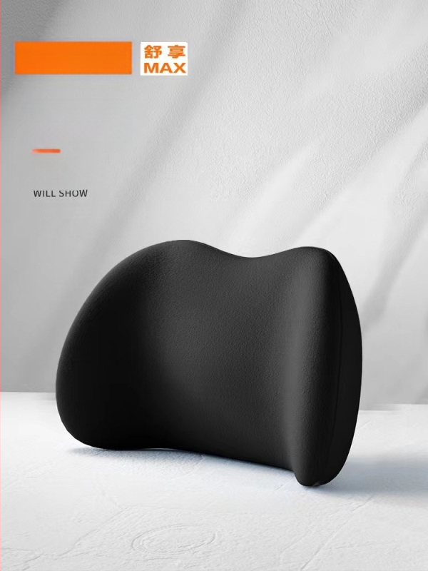 Vasarinė kvėpuojanti zomšos automobilio galvos atrama iš atminties putų kaklo pagalvė juosmens atlošo keturių metų laikų juosmens pagalvė sėdynės pagalvėlė atspausdintas logotipas