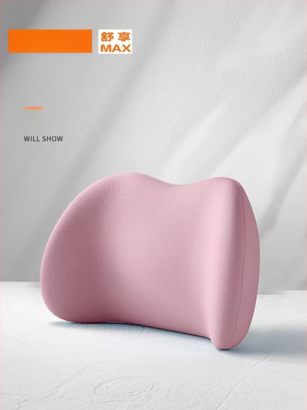 Vasarinė kvėpuojanti zomšos automobilio galvos atrama iš atminties putų kaklo pagalvė juosmens atlošo keturių metų laikų juosmens pagalvė sėdynės pagalvėlė atspausdintas logotipas