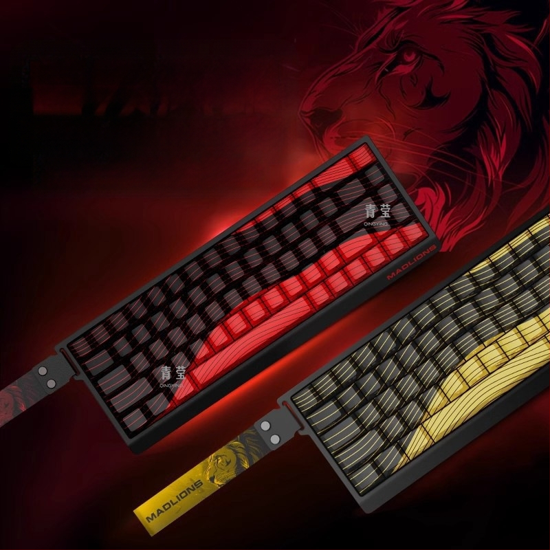 Kuumühendusega 68-minutilise viivitusega eSports HED60 klaviatuur, magnetiline telg, täisklahv, 68 klahvi, madal klahvistik, MA61