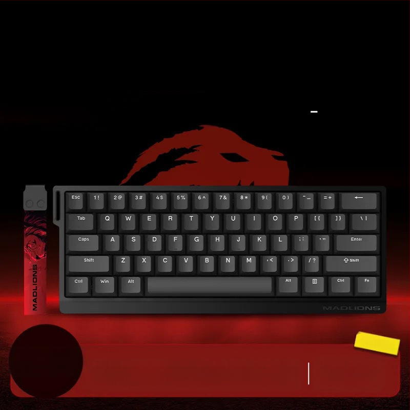 Kuumühendusega 68-minutilise viivitusega eSports HED60 klaviatuur, magnetiline telg, täisklahv, 68 klahvi, madal klahvistik, MA61