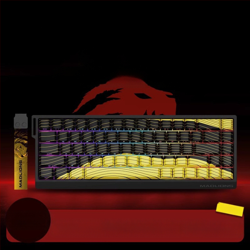 Kuumühendusega 68-minutilise viivitusega eSports HED60 klaviatuur, magnetiline telg, täisklahv, 68 klahvi, madal klahvistik, MA61