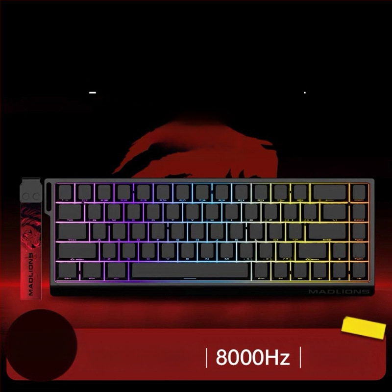 Kuumühendusega 68-minutilise viivitusega eSports HED60 klaviatuur, magnetiline telg, täisklahv, 68 klahvi, madal klahvistik, MA61