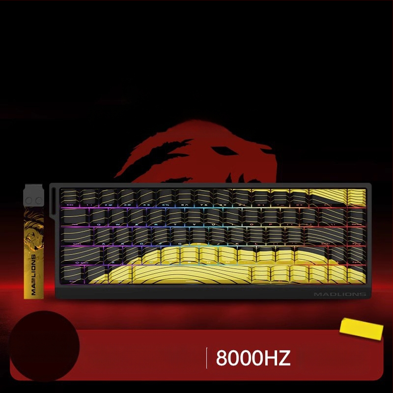 Kuumühendusega 68-minutilise viivitusega eSports HED60 klaviatuur, magnetiline telg, täisklahv, 68 klahvi, madal klahvistik, MA61