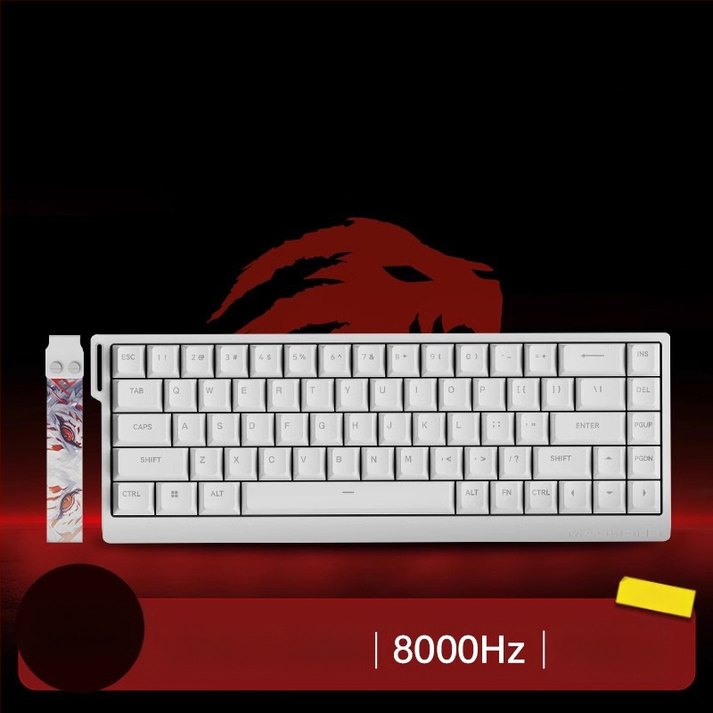 Kuumühendusega 68-minutilise viivitusega eSports HED60 klaviatuur, magnetiline telg, täisklahv, 68 klahvi, madal klahvistik, MA61