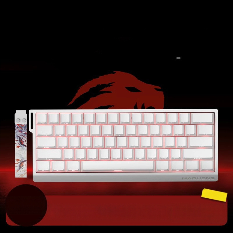 Kuumühendusega 68-minutilise viivitusega eSports HED60 klaviatuur, magnetiline telg, täisklahv, 68 klahvi, madal klahvistik, MA61