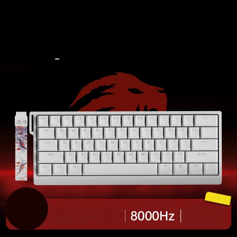 Kuumühendusega 68-minutilise viivitusega eSports HED60 klaviatuur, magnetiline telg, täisklahv, 68 klahvi, madal klahvistik, MA61