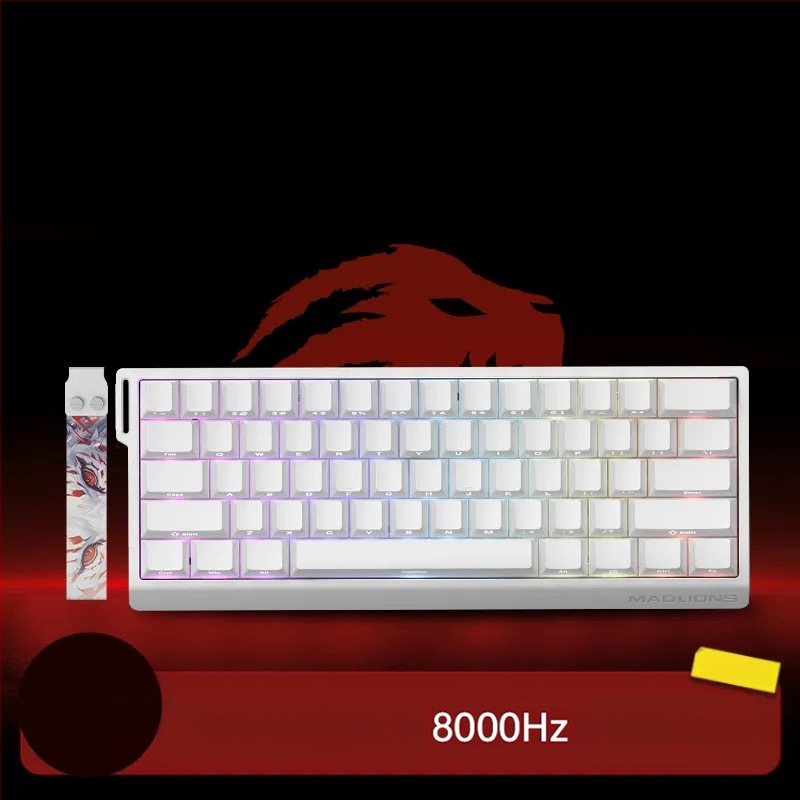 Kuumühendusega 68-minutilise viivitusega eSports HED60 klaviatuur, magnetiline telg, täisklahv, 68 klahvi, madal klahvistik, MA61