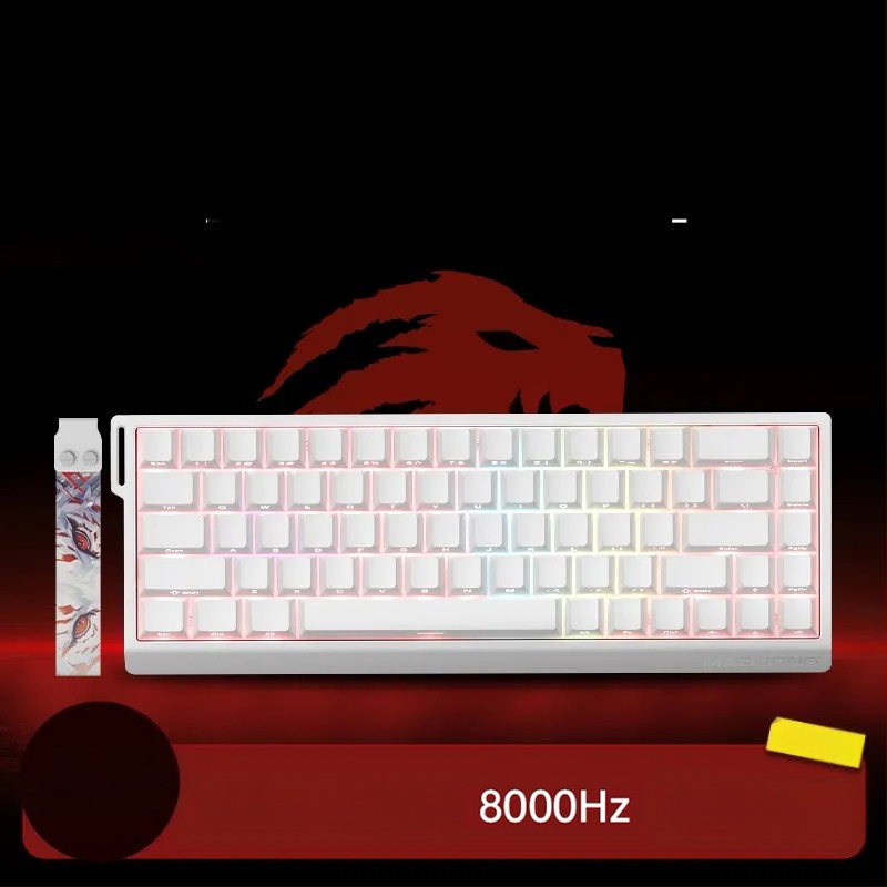 Kuumühendusega 68-minutilise viivitusega eSports HED60 klaviatuur, magnetiline telg, täisklahv, 68 klahvi, madal klahvistik, MA61