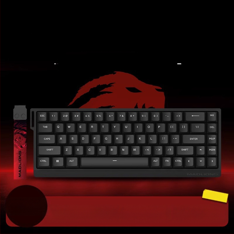 Kuumühendusega 68-minutilise viivitusega eSports HED60 klaviatuur, magnetiline telg, täisklahv, 68 klahvi, madal klahvistik, MA61