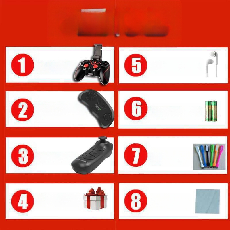 Ochelari de realitate virtuală all-in-one, actualizare generație 104D, poștă, telefon mobil, purtând oglindă magică, ochelari VR pentru jocuri, ar15