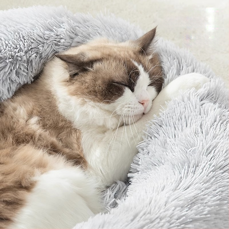 Soe magamismatt, kassimuna-tartmatt, kassipesa, sügise ja talve sügava une pehme kassipesa, universaalne igaks aastaajaks