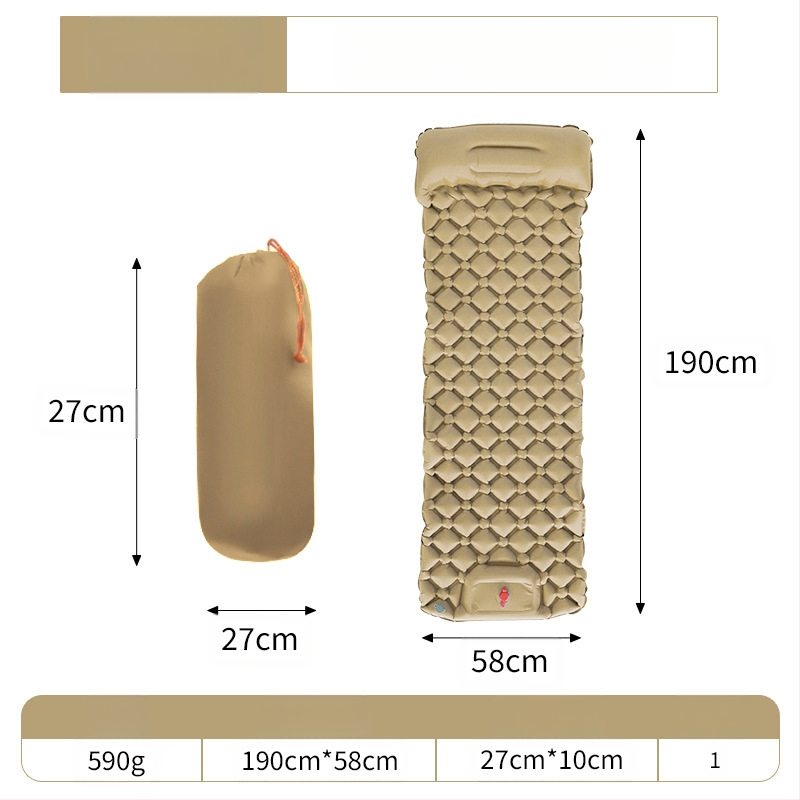 J1U.Westtune īpaši viegls piepūšams matracis āra kempinga stila telts guļampaklājs sabiezināts ērts gaisa spilvens vienas personas aizsardzība