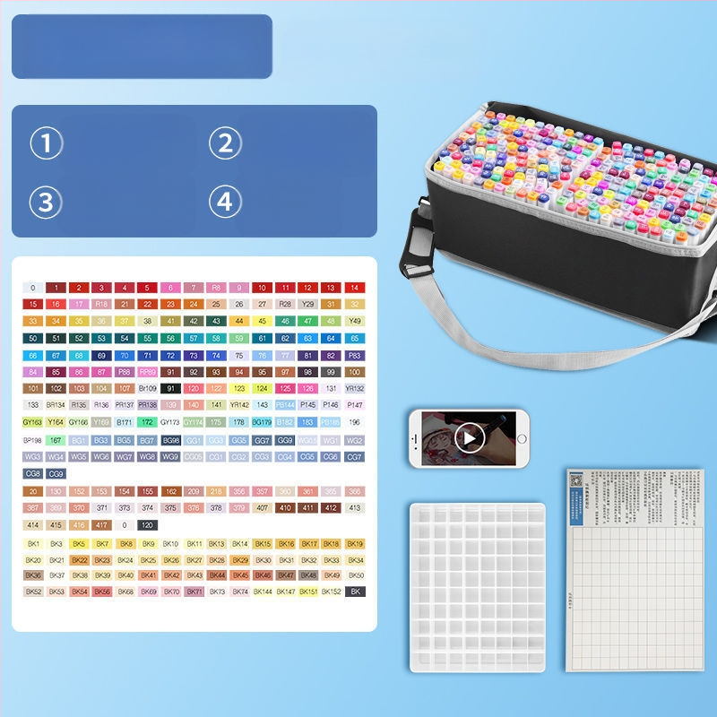 Žymeklio kostiumas, 262 spalvų pečių krepšys, tapybos, dailės, mokyklos reikmenys, dailės mokiniams, didmeninė prekyba, vienetinė prekyba, didmeninė prekyba