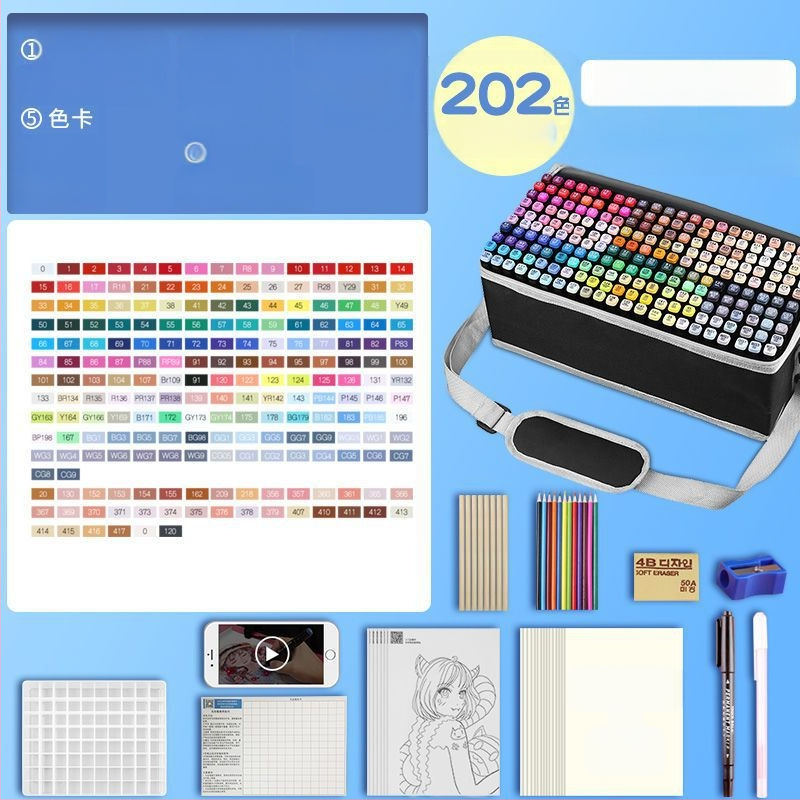 Žymeklio kostiumas, 262 spalvų pečių krepšys, tapybos, dailės, mokyklos reikmenys, dailės mokiniams, didmeninė prekyba, vienetinė prekyba, didmeninė prekyba