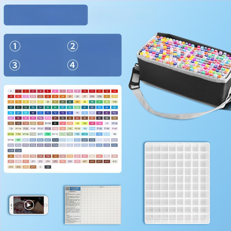 Žymeklio kostiumas, 262 spalvų pečių krepšys, tapybos, dailės, mokyklos reikmenys, dailės mokiniams, didmeninė prekyba, vienetinė prekyba, didmeninė prekyba