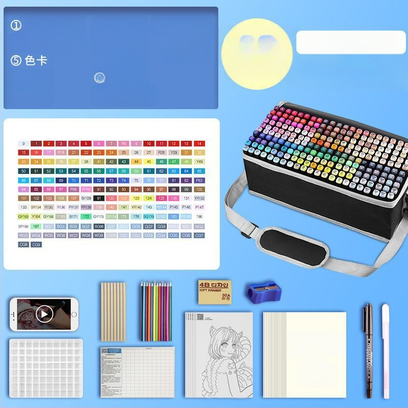 Žymeklio kostiumas, 262 spalvų pečių krepšys, tapybos, dailės, mokyklos reikmenys, dailės mokiniams, didmeninė prekyba, vienetinė prekyba, didmeninė prekyba