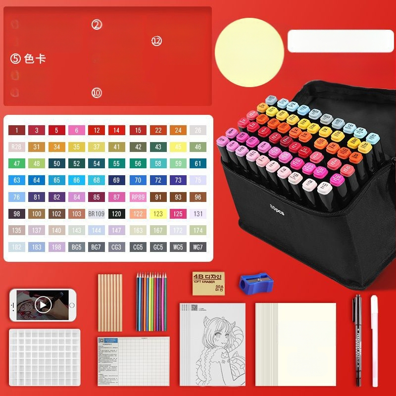 Žymeklio kostiumas, 262 spalvų pečių krepšys, tapybos, dailės, mokyklos reikmenys, dailės mokiniams, didmeninė prekyba, vienetinė prekyba, didmeninė prekyba