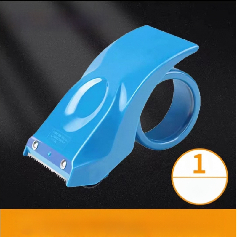 Caurspīdīga lentes iepakošanas rokas instrumenta lentes griezējs mazs caurspīdīgs pamatmetāls sabiezināts rokas plats