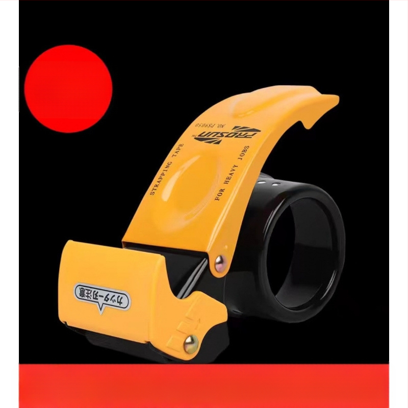 Caurspīdīga lentes iepakošanas rokas instrumenta lentes griezējs mazs caurspīdīgs pamatmetāls sabiezināts rokas plats