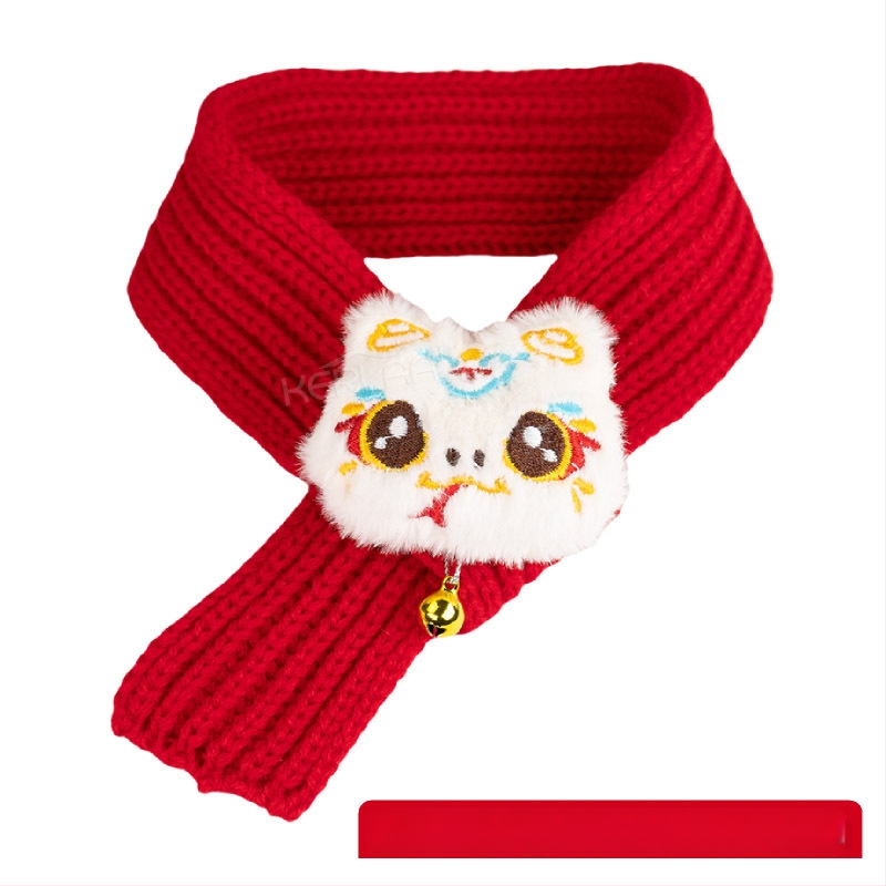 Lemmikloomade uusaasta villane koera-kassi sall pidulik jõulukleit talvine soe kutsikas sünnipäeva lemmiklooma sall