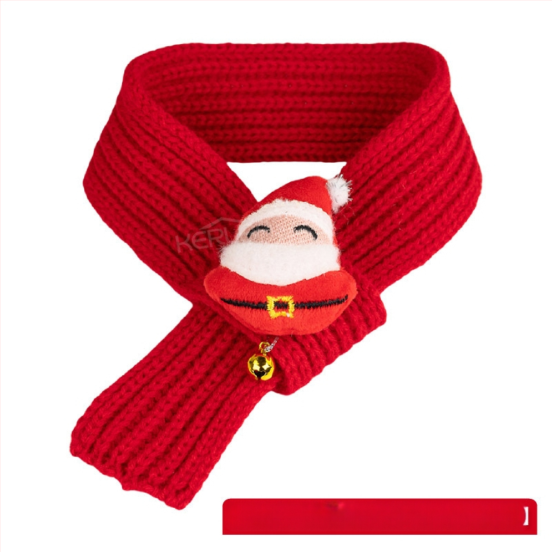 Lemmikloomade uusaasta villane koera-kassi sall pidulik jõulukleit talvine soe kutsikas sünnipäeva lemmiklooma sall