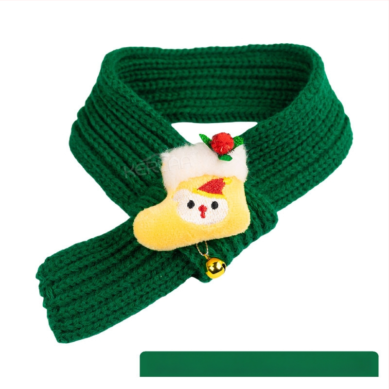 Lemmikloomade uusaasta villane koera-kassi sall pidulik jõulukleit talvine soe kutsikas sünnipäeva lemmiklooma sall