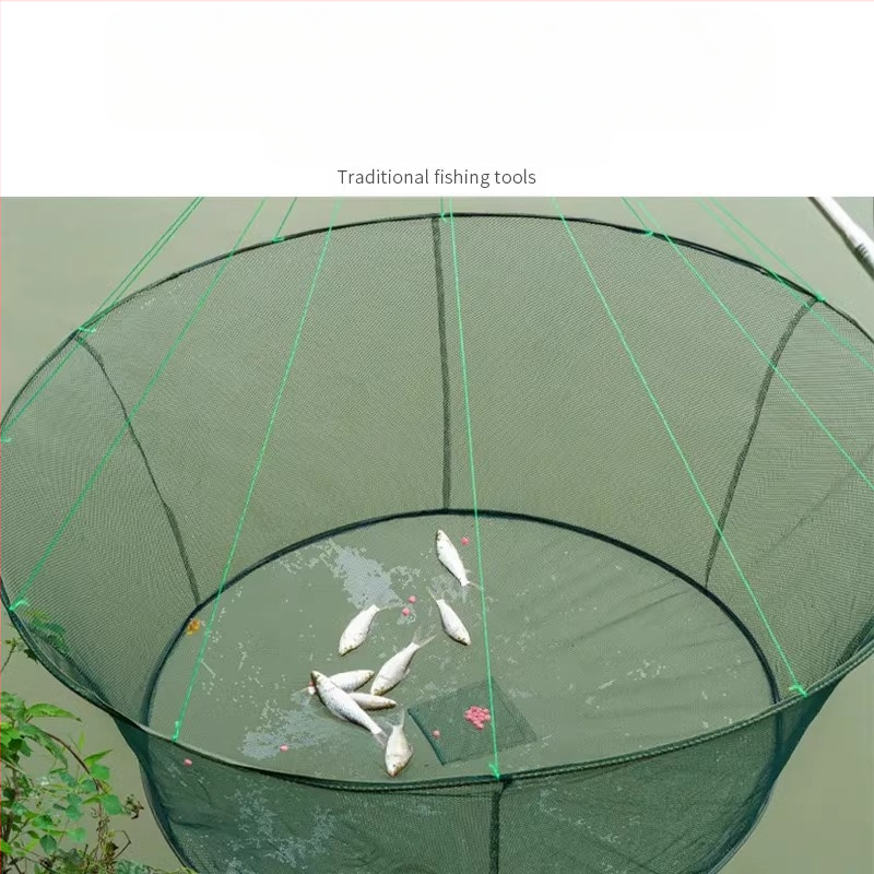 Kalapüügipuur krevetipuur kalavõrk avatud kokkupandav tõstevõrk liikuv võrk kalavõrk homaarivõrk kala püüdmine liikuv Zheng käsi viskav võrk