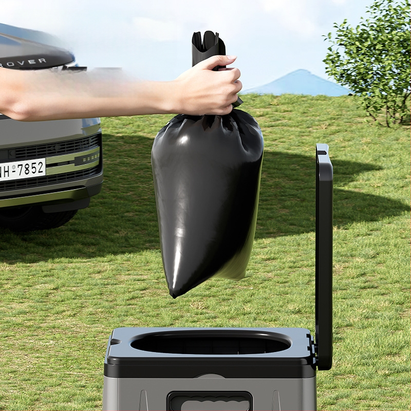 Autosse kokkupandav tualett kaasaskantav täiskasvanutele mõeldud isejuhtiv telkimisvarustus välistingimustes kasutatav hädaolukorras kõvenev tualett mobiilne tualett