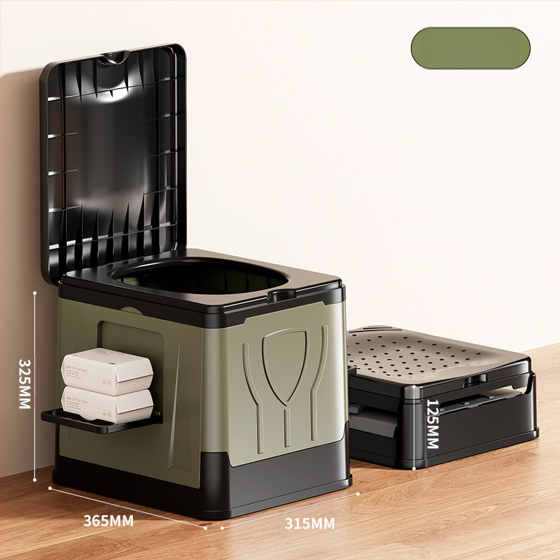 Autosse kokkupandav tualett kaasaskantav täiskasvanutele mõeldud isejuhtiv telkimisvarustus välistingimustes kasutatav hädaolukorras kõvenev tualett mobiilne tualett