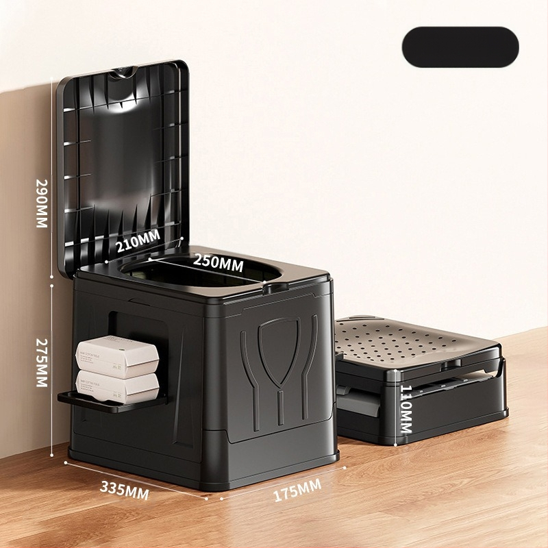 Autosse kokkupandav tualett kaasaskantav täiskasvanutele mõeldud isejuhtiv telkimisvarustus välistingimustes kasutatav hädaolukorras kõvenev tualett mobiilne tualett