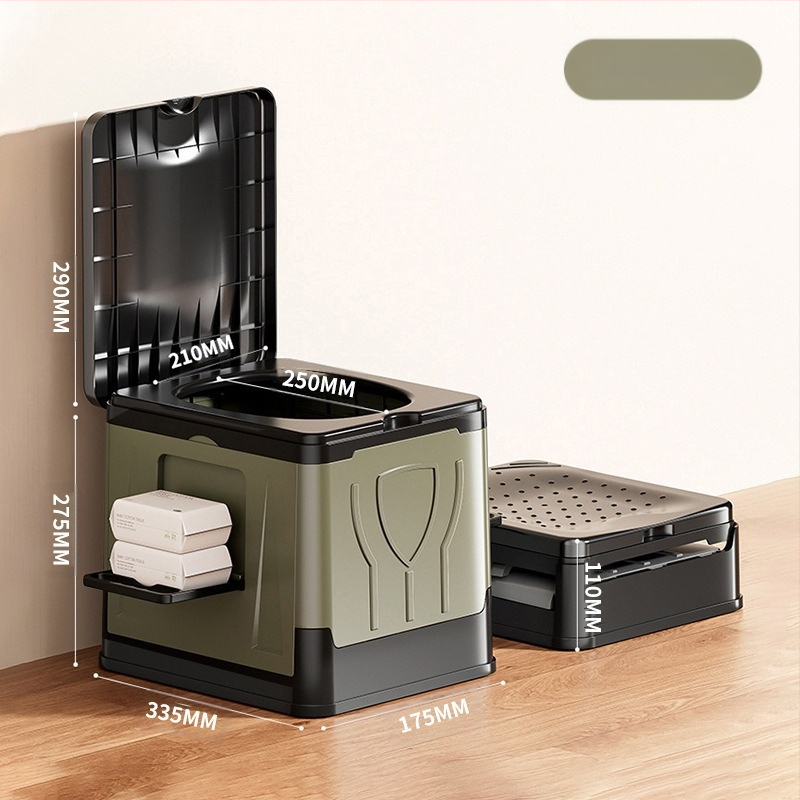 Autosse kokkupandav tualett kaasaskantav täiskasvanutele mõeldud isejuhtiv telkimisvarustus välistingimustes kasutatav hädaolukorras kõvenev tualett mobiilne tualett