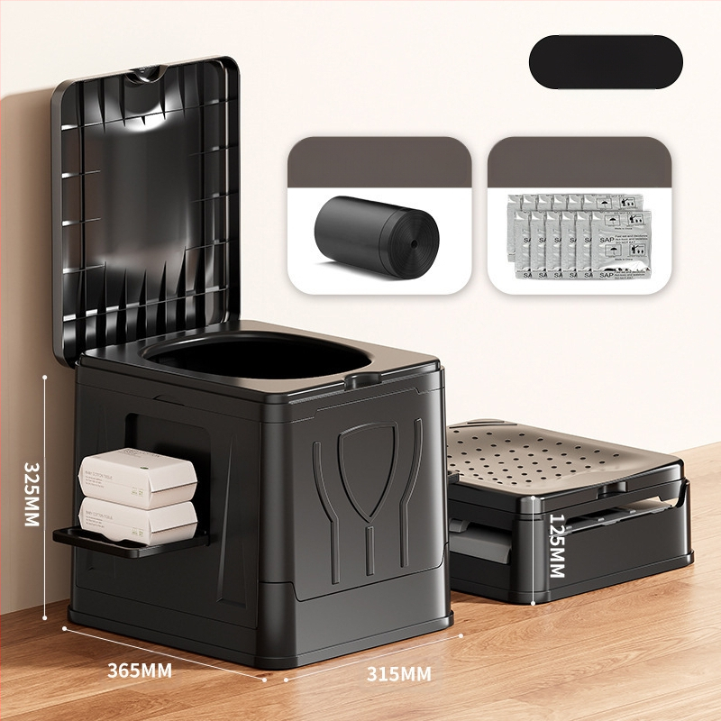 Autosse kokkupandav tualett kaasaskantav täiskasvanutele mõeldud isejuhtiv telkimisvarustus välistingimustes kasutatav hädaolukorras kõvenev tualett mobiilne tualett